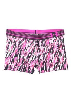 Under Armour HeatGear Printed Shorty Shorts Pink/Black